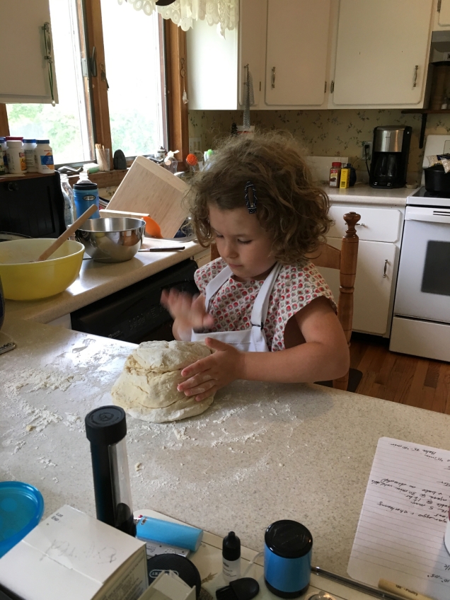 Anna baking in Swanzey